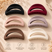 Les 6 coloris de la pince à cheveux souple FLEXA